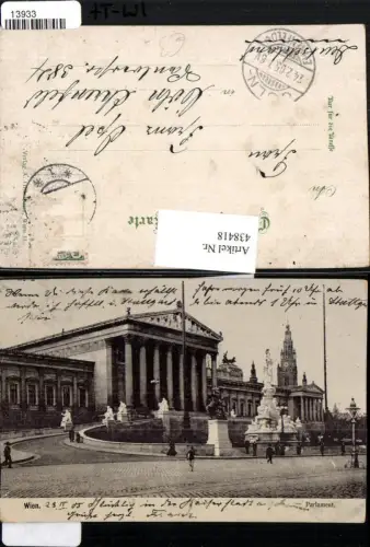438418,Wien Innere Stadt Parlament Gebäude Brunnen