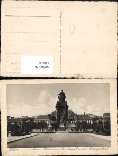 438420,Wien Innere Stadt Maria Theresien-Denkmal u. Messepalast
