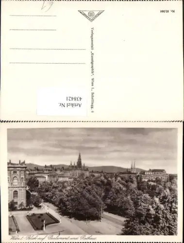 438421,Wien Innere Stadt Blick auf Parlament u. Rathaus