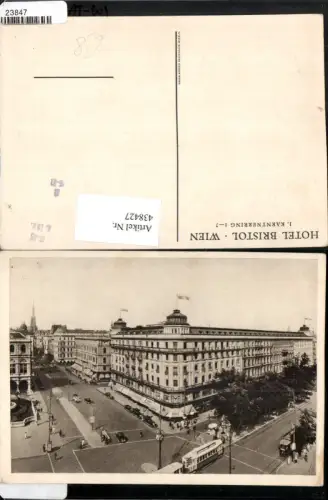 438427,Wien Innere Stadt Hotel Bristol Straßenbahn