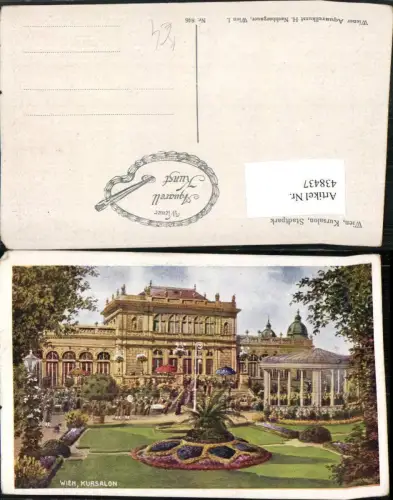 438437,Künstler AK Wien Innere Stadt Stadtpark Kursalon Pavillon