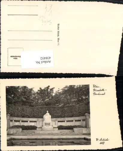 438452,Wien Innere Stadt Elisabeth-Denkmal Sissi pub W. Mihich 267