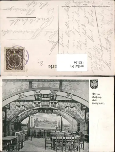 438456,Wien Innere Stadt Rathaus-Keller Volkskeller Innenansicht