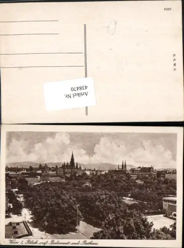 438470,Wien Innere Stadt Blick auf Parlament u. Rathaus