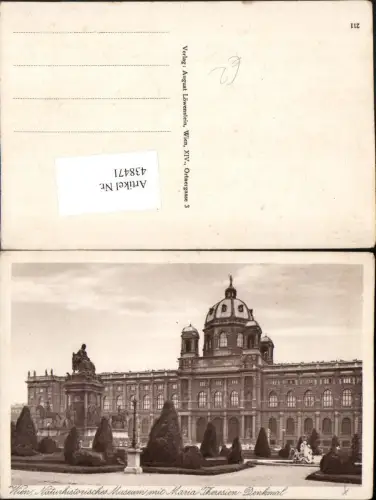 438471,Wien Innere Stadt Naturhistorisches Museum m. Maria Theresien-Denkmal