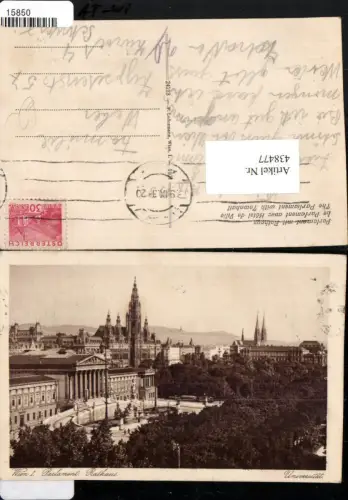 438477,Wien Innere Stadt Parlament Rathaus u. Universität