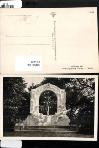 438488,Wien Innere Stadt Stadtpark Johann Strauß-Denkmal Statue