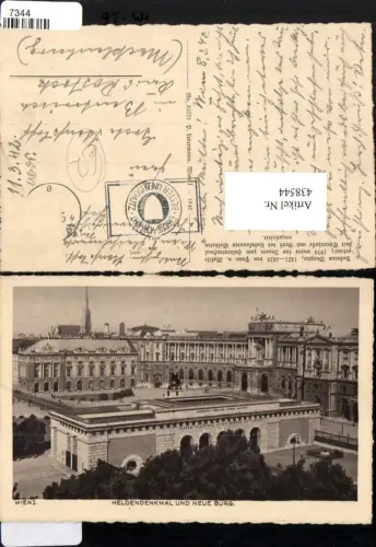 438544,Wien Innere Stadt Heldendenkmal u. Burg