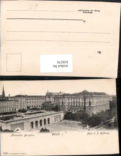 438570,Wien Innere Stadt Äußeres Burgtor m. Hofburg
