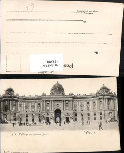 438580,Wien Innere Stadt K.K. Hofburg am Michaler Platz