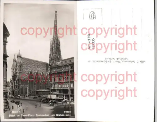 477335,Wien Innere Stadt Stock im Eisen-Platz m. Stephansdom Kirche