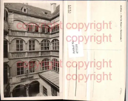 477339,Wien Innere Stadt Bäckerstraße 7 Hof im Haus