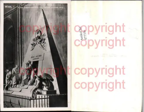 477356,Wien Innere Stadt Augustinerkirche Grabdenkmal Erzherzogin Maria Christina