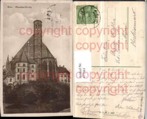 477361,Wien Innere Stadt Minoritenkirche Kirche