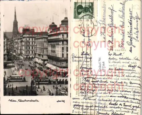 477364,Wien Innere Stadt Kärntnerstraße Straßenansicht Straßenbahn