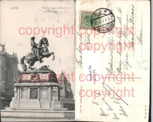 477375,Wien Innere Stadt Prinz Eugen-Denkmal Statue