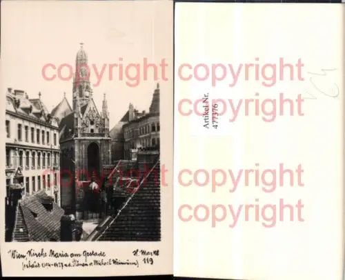 477376,Wien Innere Stadt Kirche Maria am Gestade pub H. Markl 119