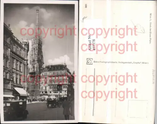 477378,Wien Innere Stadt Stock im Eisen-Platz m. Stephansdom