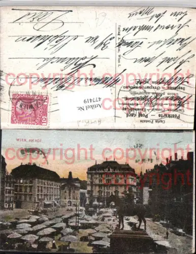 477419,Wien Innere Stadt Am Hof Markt Denkmal Statue