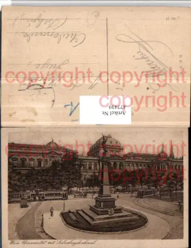 477439,Wien Innere Stadt Universität m. Liebenberg-Denkmal
