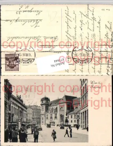 477444,Wien Innere Stadt Freyung Straßenansicht Kirche