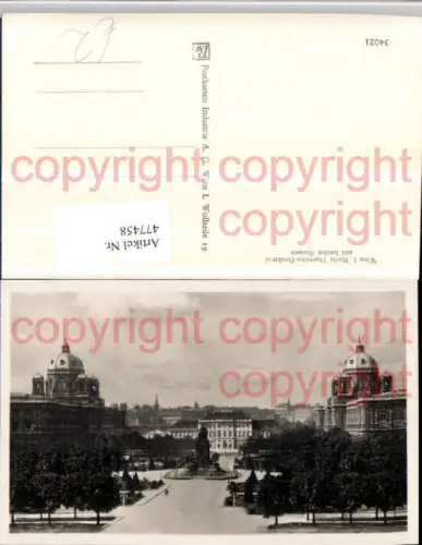 477458,Wien Innere Stadt Maria Theresien-Denkmal m. Museen