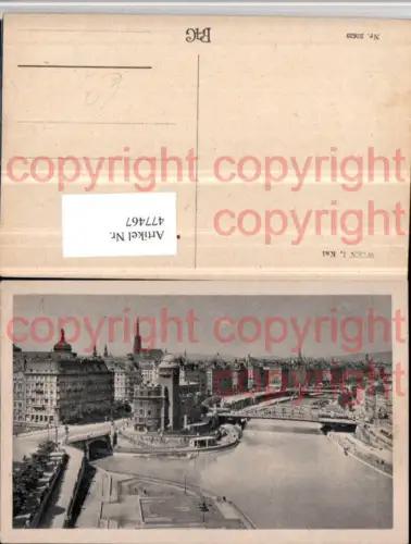 477467,Wien Innere Stadt Kai Teilansicht Urania Brücke