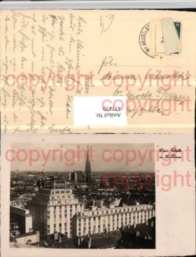 477470,Wien Innere Stadt Teilansicht m. Hochhaus u. Stephansdom