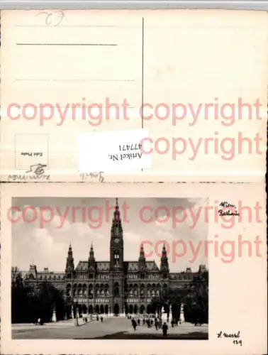 477471,Wien Innere Stadt Rathaus Gebäude pub H. Markl 129