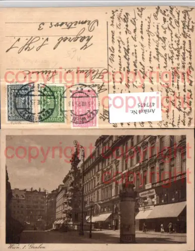 477475,Wien Innere Stadt Graben Litfaßsäule Dreifaltigkeitssäule