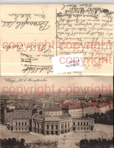 477479,Wien Innere Stadt Teilansicht m. K.k. Burgtheater