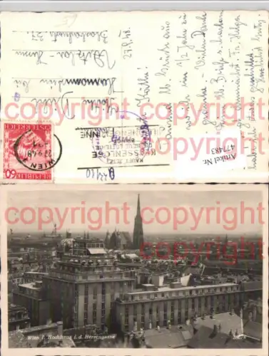 477483,Wien Innere Stadt Teilansicht Hochhaus in d. Herrengasse