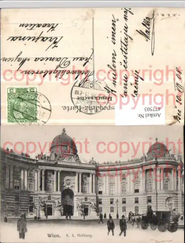477503,Wien Innere Stadt K.k. Hofburg pub B.K.W.I. 43