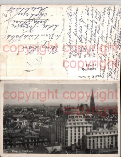 477514,Wien Innere Stadt Teilansicht m. Hochhaus u. Stephansdom
