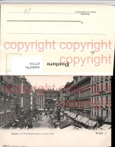 477516,Wien Innere Stadt Graben m. Dreifaltigkeitssäule