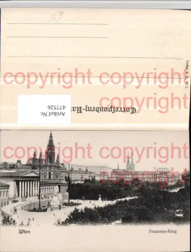 477526,Wien Innere Stadt Franzensring Parlament u. Rathaus