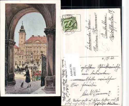 498152,Künstler AK R. Kaspar Wien Innere Stadt Am Hof pub B.K.W.I. 3