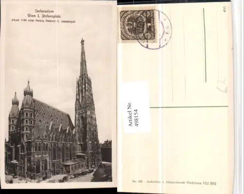 498154,Wien Innere Stadt Stefansplatz Stephansdom