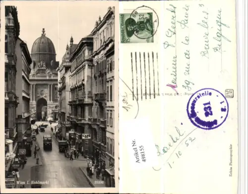 498155,Wien Innere Stadt Kohlmarkt Straßenansicht m. Hofburg