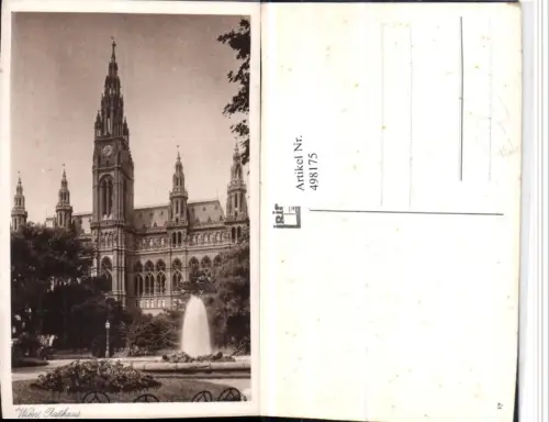 498175,Wien Innere Stadt Rathaus Gebäude
