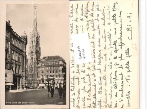 498182,Wien Innere Stadt Stock im Eisen-Platz m. Stephansdom
