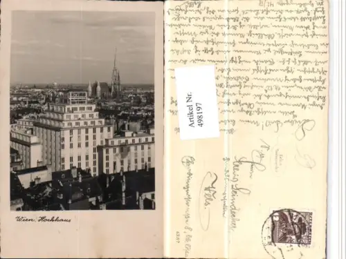 498197,Wien Innere Stadt Panorama Hochhaus m. Stephansdom