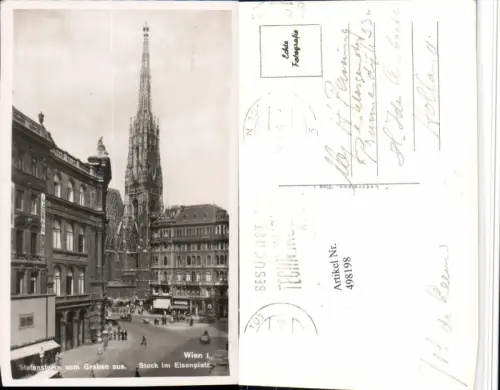 498198,Wien Innere Stadt Stock im Eisen-Platz m. Stephansdom