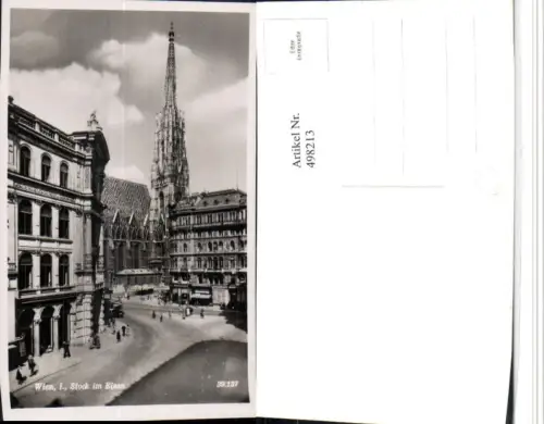 498213,Wien Innere Stadt Stock im Eisen m. Stephansdom