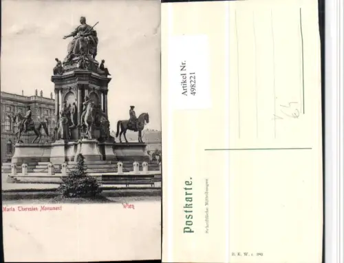 498221,Wien Innere Stadt Maria Theresien Monument pub B.K.W.I. 380