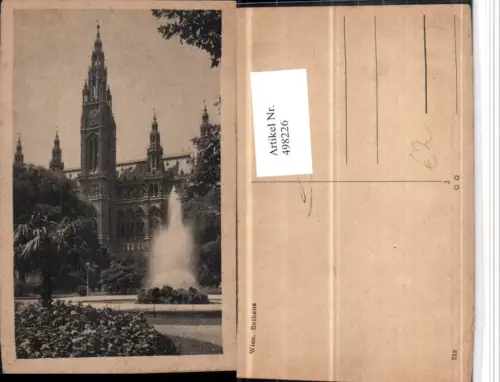 498226,Wien Innere Stadt Rathaus Brunnen
