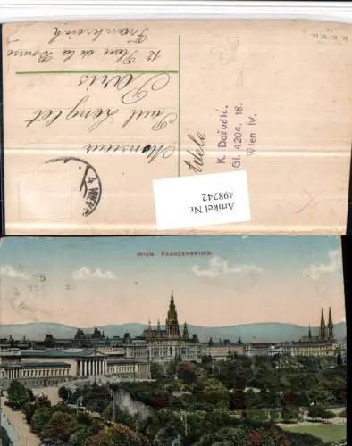498242,Wien Innere Stadt Franzensring Parlament pub B.K.W.I. 14