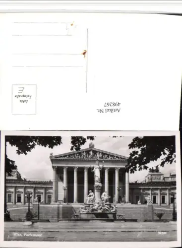 498267,Wien Innere Stadt Parlament Brunnen Statue