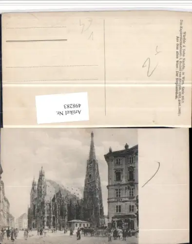 498283,Künstler AK Wien Innere Stadt Stephansdom pub Würthle e Sohn