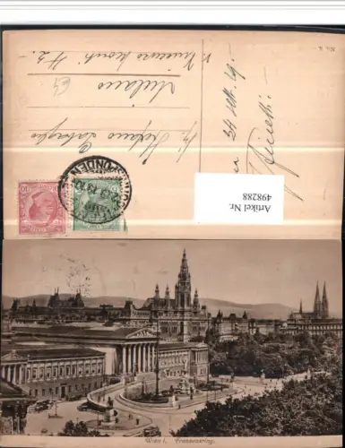 498288,Wien Innere Stadt Franzensring Parlament Rathaus